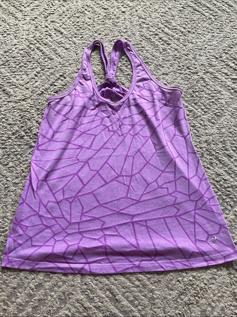 Old Navy Purple Geometric Racerback Tank Top